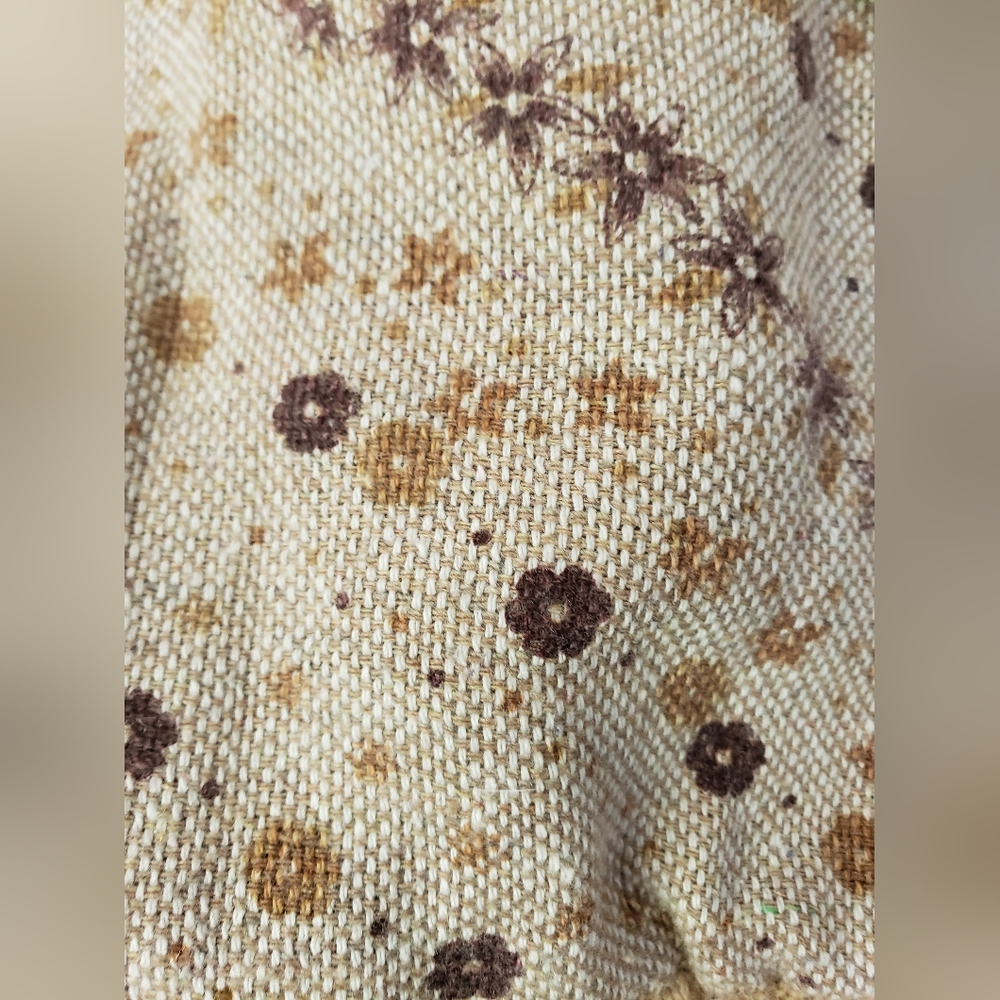 70s bomber style coat with the most adorable printed cotton shell - Picture 8 of 12